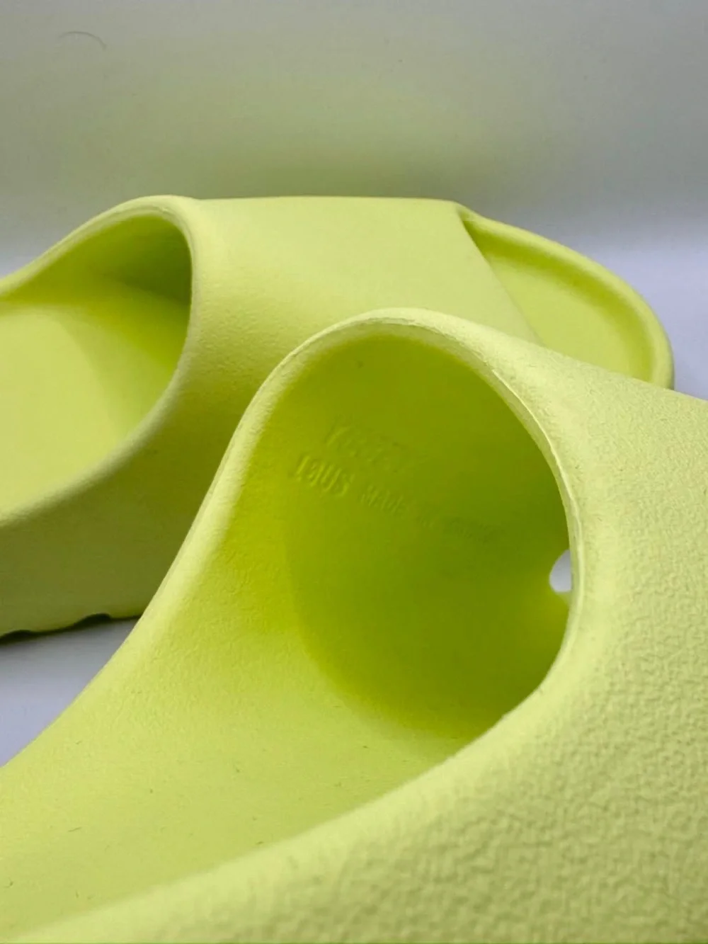 Adidas Yeezy Neon Yellow Foam Slide Sandals